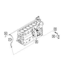 Mopar 68724955aa Genuine Turbo Water Return Tube