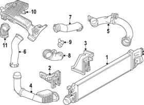 Nissan 14460-6cb0b Genuine Inter-cooler Hose