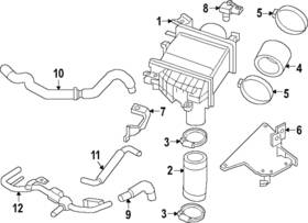Nissan 14463-6gp0a Genuine Inter-cooler Hose