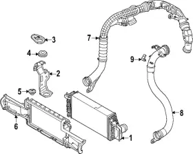 14487-7ja0a Nissan Genuine Inter-cooler Mount Bracket
