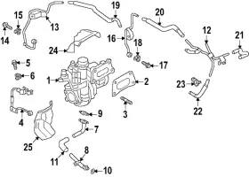 15197-5na1b Nissan Genuine Oil Outlet Tube