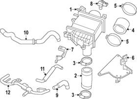 Nissan 215b0-6gp6a Genuine Air Hose