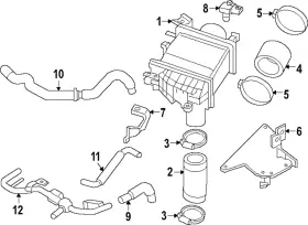 215b0-6gp6a Nissan Genuine Air Hose