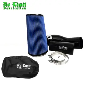 60caibo0407 No Limit Fabrication Cold Air Intake Oiled With Blk Pre-filter For 04-07 Ford 6.0l Powerstroke
