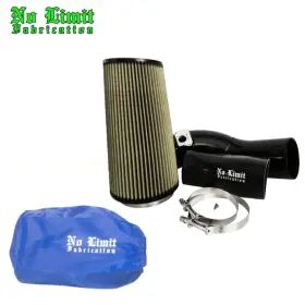 60caibp No Limit Fabrication Pfbl1 Cold Air Intake With Pg7 And Blue Pre-filter For 03-07 Ford 6.0 Powerstroke