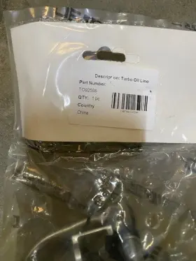 To92598 Oe-turbopower Turbocharger Oil Supply Line
