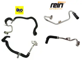 4b3047241831973 Original Rein / Uro Turbo Charger Coolant Hose Feed And Return Lt Rt 4pcs Oe Spec For Bmw V8 09-13