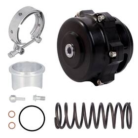 Palloo-autoparts 751315787475 Universal Aluminum 50mm Blow Off Valve Dump Bov With V-band Flange Black