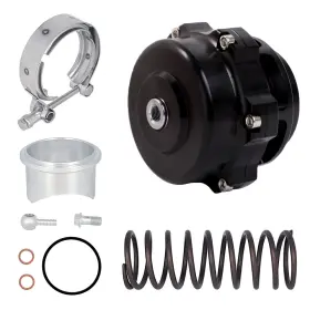 Palloo-autoparts 751315787475 Universal Aluminum 50mm Blow Off Valve Dump Bov With V-band Flange Black