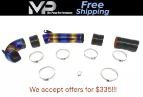 Plm-hfl5-tb-in-ss-tit Plm Turbo Inlet Pipe Kit Stainless Burnt Blue - 2023 Fl5 Civic Type R