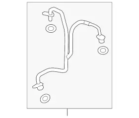 9a7-145-140-10 Porsche Genuine Oil Inlet Tube