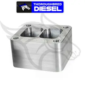 116006058 Ppe Duramax T4 Riser Block Without Wastegate Port