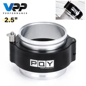 Pqy-vce06 Pqy Heavy Duty 2.5 Inch Black V-band Clamp For Turbo Pipes - Universal Intercooler Fit