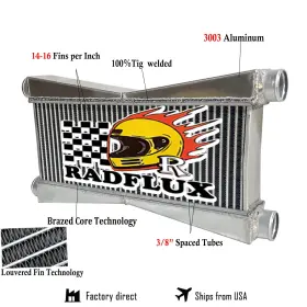 Trttq9 Radflux Full Aluminum High Performance Twin Turbo Intercooler New Oem Part#trttq9