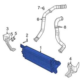 68269544ad Ram Oe For 1500 2020-2023 Intercooler