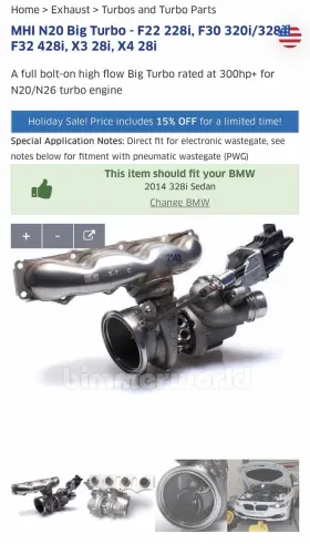 49u77a0000a5 Rareelectrical Bimmerworld Big Turbocharger Kit Mhi N20 Bmw F30 328i 49477a0000 And Install