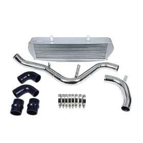 Ick-056-cp Rev9 Front Mount Intercooler Kit Bolt On For 13-17 Ford Focus St 2.0t Chrome