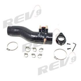 Rev9 Sh-005-black 2 Silicon Turbo Inlet Hose Pipe For Subaru Forester Xt Sj 2.0 2014-18
