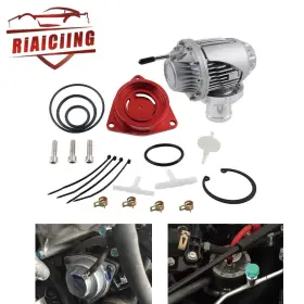 Dv001-sl-2d Riaiciing Rvc007-rd Blow Off Valve Ssqv Bov With Adapter Red For 2016 Honda Civic 1.5l Turbo 10th Gen