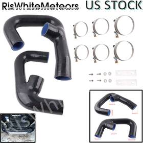 Riswhitemeteors Icp036-bk For 2015 Volkswagen Gti Fwd Mk7 Golf R 2.0t Intercooler Intake Silicone Hose Bk