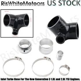 Icp039-bk Riswhitemeteors Turbo Inlet Hose Pipe For 1.8 2.0l Tsi Mqb Ea888 Gen.3 Vw Golf R Gti Mk7 Audi A3