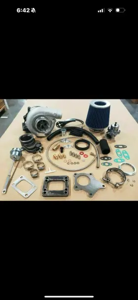 0000032432529iitt Rx T3/t4 Hybrid Turbocharger Kit T3 T4 Turbo -3an Ss Line Pipe Bov Stage 1