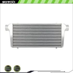 Cnb183272 Scitoo 31 Inch X12 X3 Turbo Intercooler Front Mount Silver Aluminum 3 Inlet And Outlet