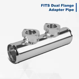 Spt-fpipe-t22-sl Speedracingturbo Silver Dual Type S/rs 2.5 Inch Aluminum Turbo Blow Off Valve Flange Pipping Adaptor