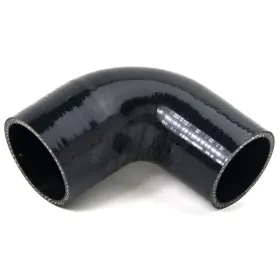 Spp-4380 Squirrelly Performance Parts 2.25 Inch To 2.0 90 Degree Black Elbow Silicone Coupler Reducer Hose