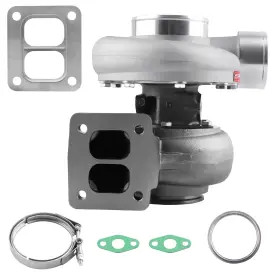 Xi6bky Stabber Gt45 Turbo Universal T4 V-band Turbine 1.05 A/r 77.6 Trim Flank Milled Billet