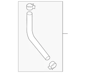 14472aa370 Subaru Genuine Coolant Hose
