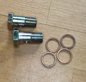 15194aa100 Subaru 1 Pair - New Turbo Coolant Banjo Bolts 1992-18 Impreza Wrx Sti