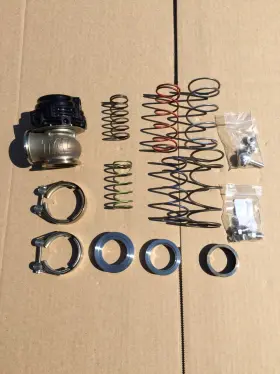 002953 Tial Used 304l Stainless Mvs 38mm Black Authentic Wastegate V-band &flanges Mv-s