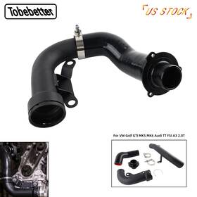Tobebetter Exp004-bk Turbo Discharge Pipe Conversion Kit For Audi Tt Fsi A3 2.0t Vw Golf Gti Mk5/mk6