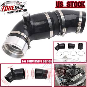 Tobebetter Icp021-bk For Bmw G20 G21 G22 M240i M340i M440i Xdrive B58 3.0l Silicone Turbo Inlet Hose