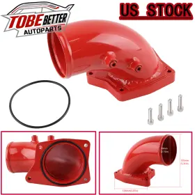 Imp003-rd Tobebetter Red Turbo Air Intake Elbow Pipe For Ford F250 F350 F450 F550 2003-07 6.0l Diesel