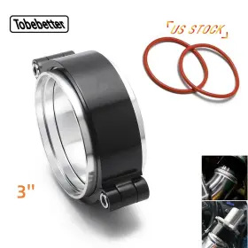 Kg01-300-bk Tobebetter Aluminum Hd Clamp Intake V-band Flange Intercooler Pipes 3inch 76mm Black
