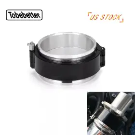 Kg03-275-bk Tobebetter Black 2.75ftft Aluminum Hd V-band Clamp For Intake Intercooler Pipes Quick Release