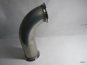 1007477 Top Parts Racing 3 Inch V-band Flange Turbo Inlet Adapter Elbow 90 Degree Stainless Steel Universal