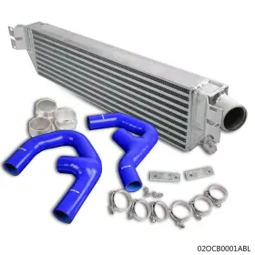 Tra42037 Transmotor2014 Fit For Vw Golf Mk5 Gti Fsi Jetta 2.0t A3 Turbo Blue Hose Twin Intercooler Kit