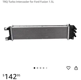Tca17001 Trq Turbo Intercooler For Ford Fusion 1.5l
