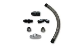 10281 Vibrant Performance Turbocharger Oil Drain Kit-bolt-on 1/2 In Npt Female Flange - 12