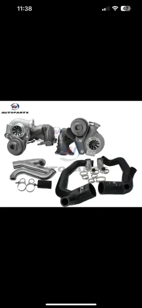 Viv00-19t Viv Autoparts V3 Td04-19t 11 Blades Turbochargers 2 Inch Inlet &outlet Pipes For 335i Lhd N54
