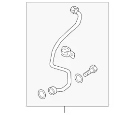 04l-145-771-h Volkswagen Genuine Oil Inlet Line