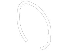 Volkswagen 1k0-145-769-d Genuine Pressure Hose Retainer Clip