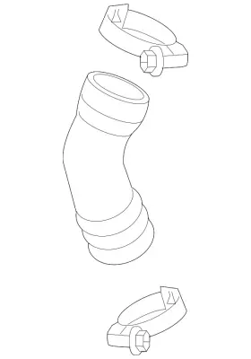 1k0-145-838-aa Volkswagen Genuine Inter-cooler Hose