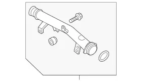 7p0-145-762-a Volkswagen Genuine Inter-cooler Hose