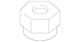 N-021-022-2 Volkswagen Genuine Turbocharger Oil Line Nut