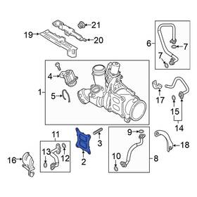 Volkswagen Oe 5q0253115b For Jetta 2013-2025 Rear Turbocharger Gasket