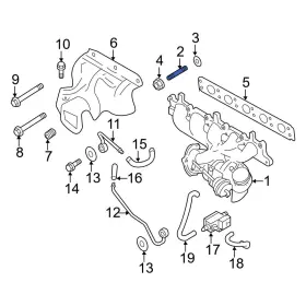 982667 Volvo Oe For S40 2004-2011 Turbocharger Stud